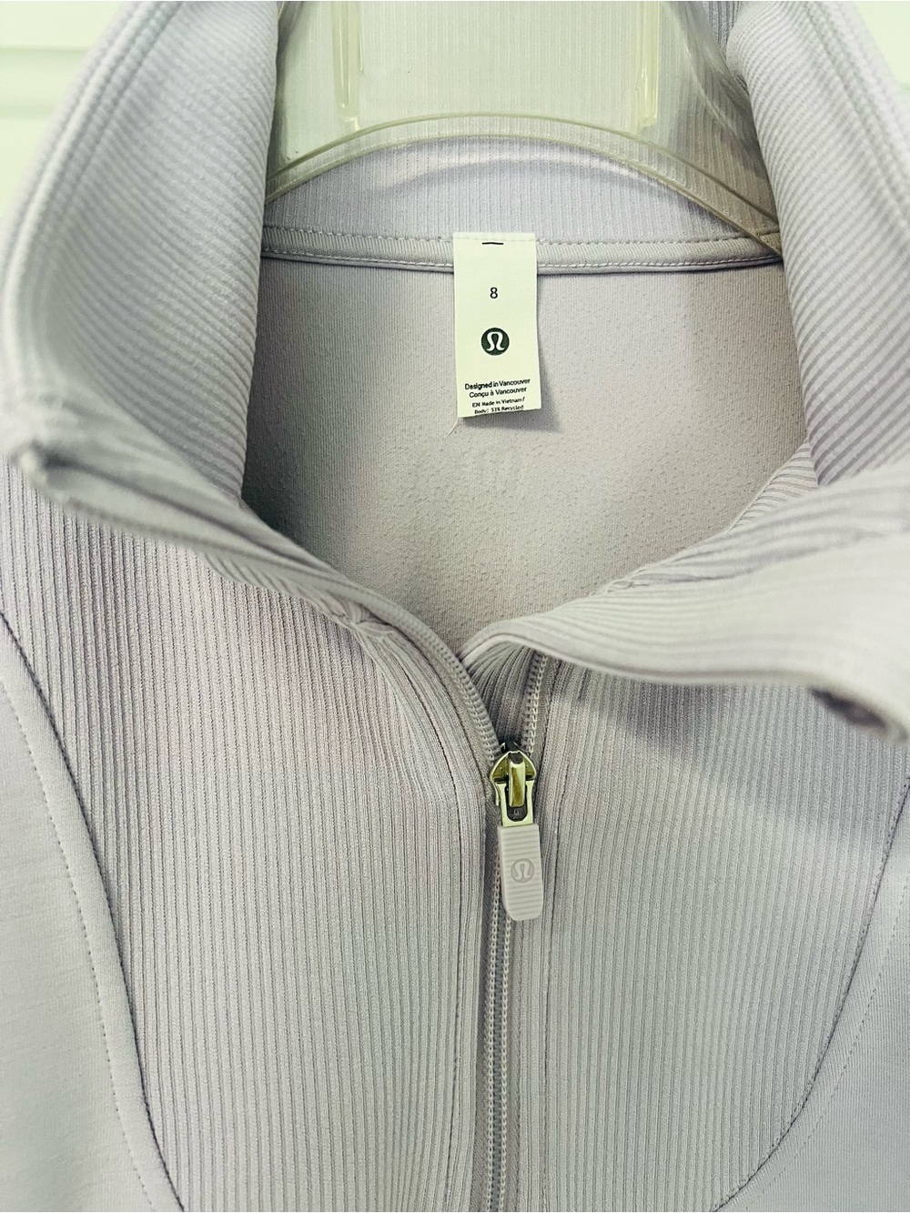Lululemon ribbed half zip - Picture 3 of 5